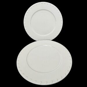 Evening Pearls By Oneida Dinner Plates 10 3/4" Set Of 2
